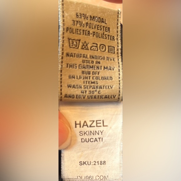 DL1961 Hazel Moto Skinny Jeans in Ducati Size 26 - Picture 10 of 10